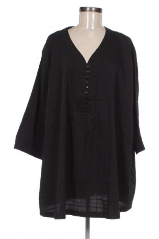 Γυναικεία μπλούζα Ulla Popken, Μέγεθος 5XL, Χρώμα Μαύρο, Τιμή 13,81 €