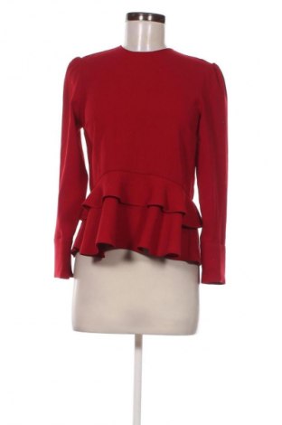 Дамска блуза Zara, Размер XS, Цвят Червен, Цена 27,99 лв.