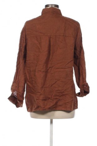 Дамска риза Massimo Dutti, Размер L, Цвят Кафяв, Цена 55,99 лв.