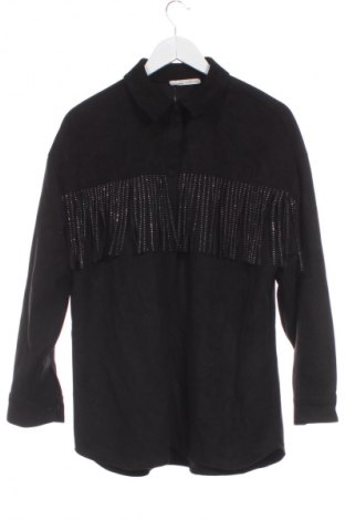 Дамска риза Pull&Bear, Размер XS, Цвят Черен, Цена 25,99 лв.