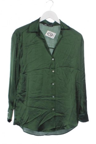 Cămașă de femei Zara, Mărime XS, Culoare Verde, Preț 91,99 Lei