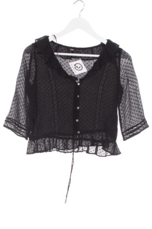 Damenbluse Zara, Größe XS, Farbe Schwarz, Preis 18,99 €
