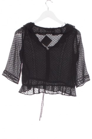 Damenbluse Zara, Größe XS, Farbe Schwarz, Preis 18,99 €