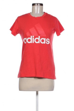 Γυναικείο t-shirt Adidas, Μέγεθος M, Χρώμα Κόκκινο, Τιμή 14,32 €