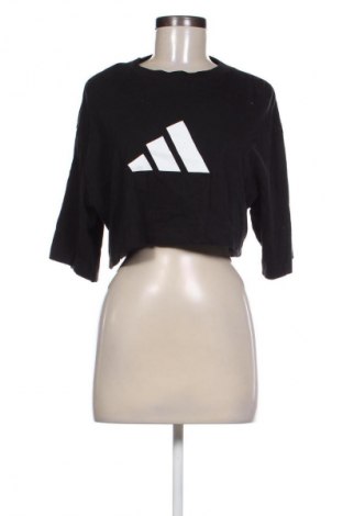 Damen T-Shirt Adidas, Größe S, Farbe Schwarz, Preis 20,99 €