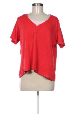 Γυναικείο t-shirt Canda, Μέγεθος L, Χρώμα Κόκκινο, Τιμή 8,70 €