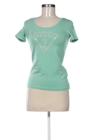 Дамска тениска Guess, Размер XS, Цвят Зелен, Цена 62,02 лв.