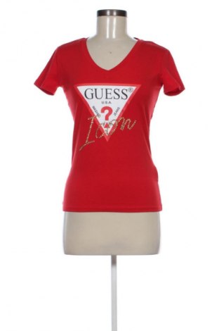 Damen T-Shirt Guess, Größe M, Farbe Rot, Preis 16,37 €