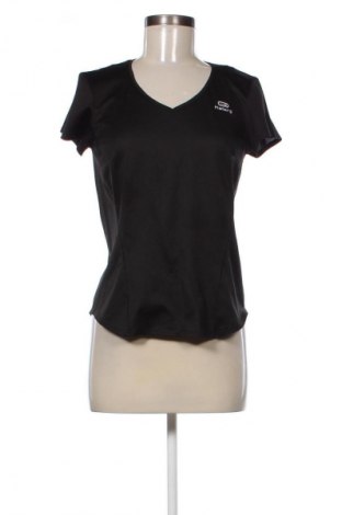 Γυναικείο t-shirt Kalenji, Μέγεθος M, Χρώμα Μαύρο, Τιμή 7,00 €