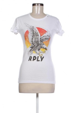 Γυναικείο t-shirt Replay, Μέγεθος S, Χρώμα Λευκό, Τιμή 17,36 €