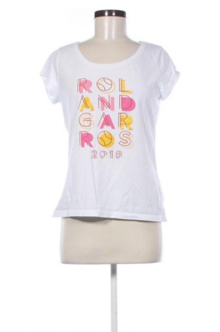 Damski T-shirt Roland Garros, Rozmiar L, Kolor Biały, Cena 39,08 zł