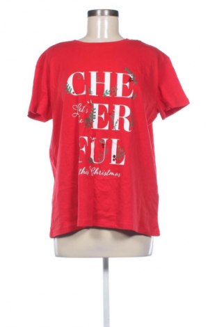 Γυναικείο t-shirt Sinsay, Μέγεθος XL, Χρώμα Κόκκινο, Τιμή 8,68 €