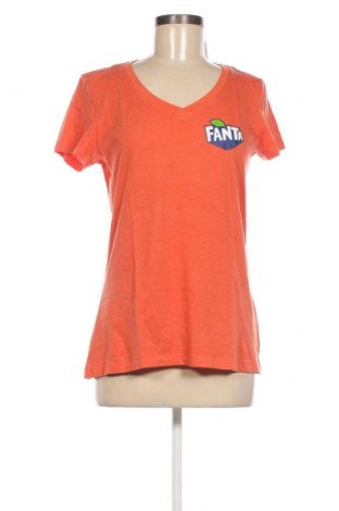Γυναικείο t-shirt Stars, Μέγεθος M, Χρώμα Πορτοκαλί, Τιμή 8,68 €