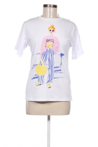 Damski T-shirt Stradivarius, Rozmiar XS, Kolor Biały, Cena 64,64 zł