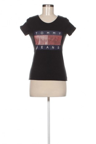 Damski T-shirt Tommy Hilfiger, Rozmiar M, Kolor Czarny, Cena 171,38 zł