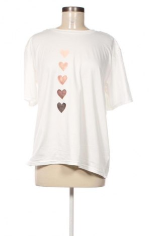 Γυναικείο t-shirt Unbranded, Μέγεθος XXL, Χρώμα Λευκό, Τιμή 10,99 €