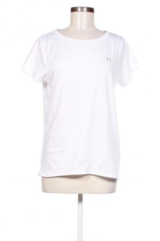 Γυναικείο t-shirt Under Armour, Μέγεθος L, Χρώμα Λευκό, Τιμή 13,82 €