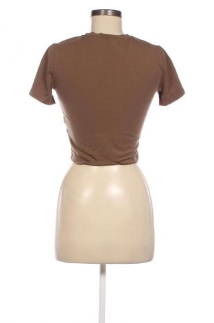 Damski T-shirt Zara, Rozmiar M, Kolor Brązowy, Cena 27,59 zł