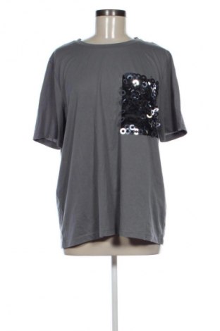 Tricou de femei Zara Trafaluc, Mărime L, Culoare Gri, Preț 37,99 Lei