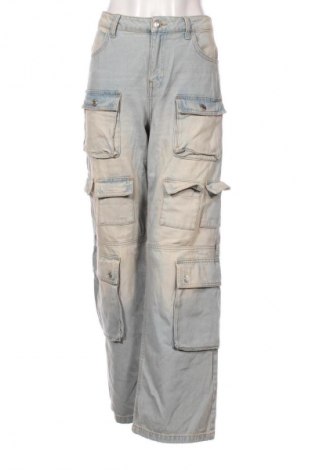 Blugi de femei Bershka, Mărime S, Culoare Albastru, Preț 98,99 Lei