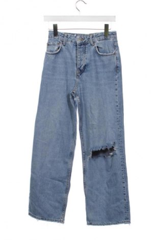 Damskie jeansy Bershka, Rozmiar XXS, Kolor Niebieski, Cena 67,41 zł