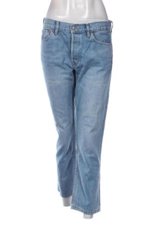 Blugi de femei Mango, Mărime L, Culoare Albastru, Preț 89,47 Lei