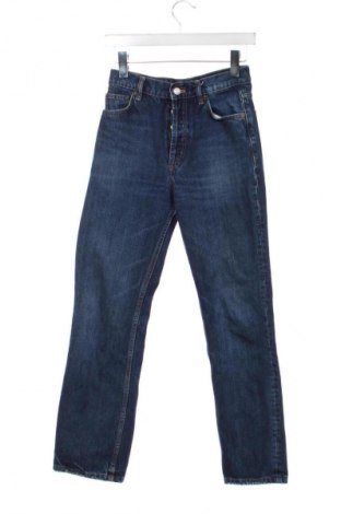 Damskie jeansy Zara, Rozmiar XS, Kolor Niebieski, Cena 62,07 zł