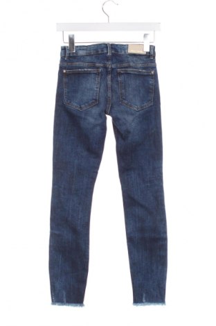 Damskie jeansy Zara Trafaluc, Rozmiar XS, Kolor Niebieski, Cena 10,66 zł