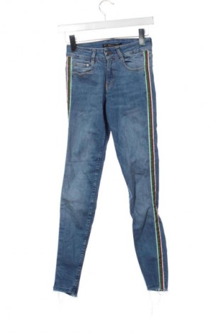 Blugi de femei Zara Trafaluc, Mărime XS, Culoare Albastru, Preț 72,03 Lei