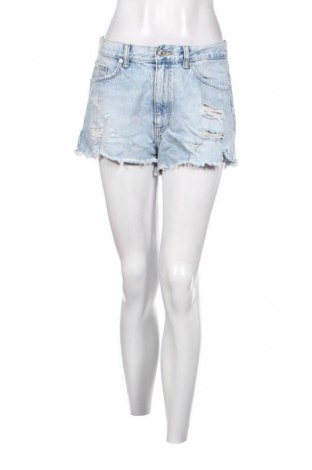 Pantaloni scurți de femei Zara, Mărime M, Culoare Albastru, Preț 77,99 Lei