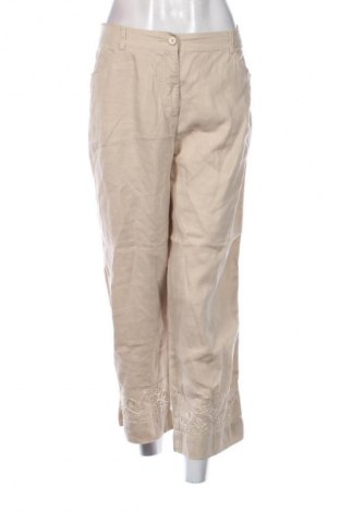 Pantaloni de femei Canda, Mărime L, Culoare Bej, Preț 83,99 Lei