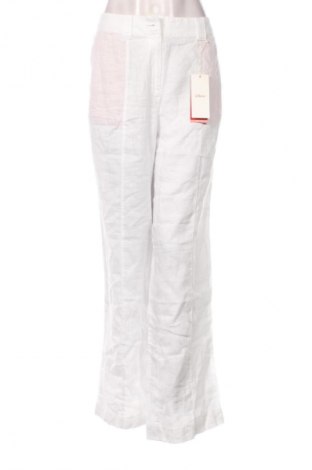 Pantaloni de femei S.Oliver, Mărime L, Culoare Alb, Preț 316,99 Lei