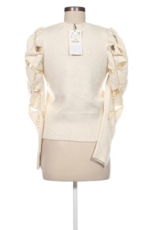 Dámsky pulóver Zara, Veľkosť L, Farba Kremová, Cena  36,95 €