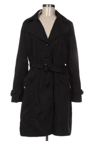Trench de femei H&M, Mărime L, Culoare Negru, Preț 230,99 Lei