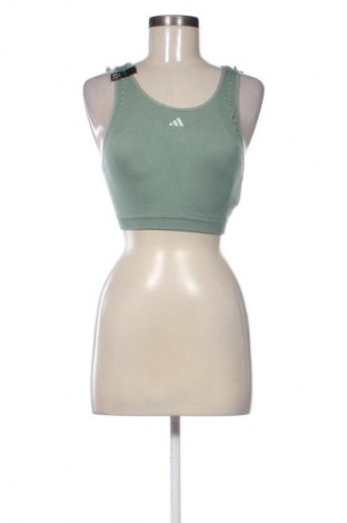 Damen Sporttop Adidas, Größe M, Farbe Grün, Preis 39,39 €