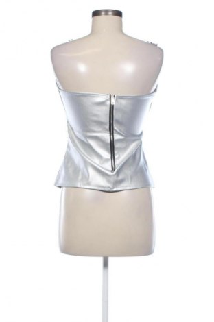 Damski top Unbranded, Rozmiar M, Kolor Srebrzysty, Cena 66,67 zł