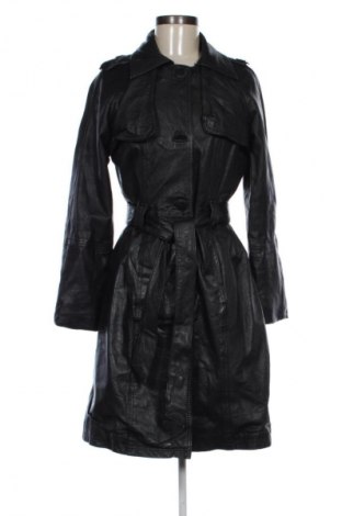 Damen Ledermantel Object, Größe S, Farbe Schwarz, Preis € 94,63