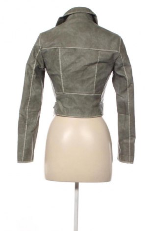 Női bőrdzseki Bershka, Méret XS, Szín Zöld, Ár 15 669 Ft