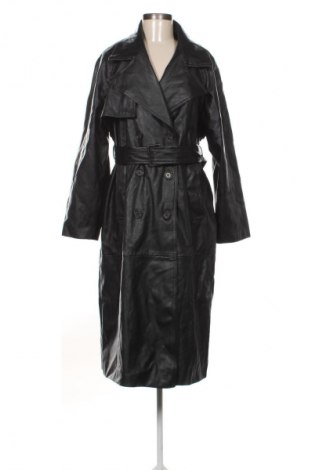 Geacă de piele pentru femei Bershka, Mărime L, Culoare Negru, Preț 196,99 Lei