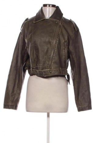 Damen Lederjacke Brave Soul, Größe S, Farbe Grün, Preis 96,99 €