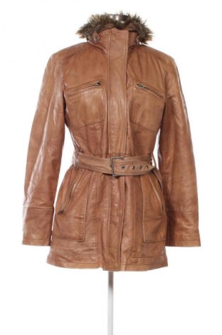 Damen Lederjacke C&A, Größe L, Farbe Braun, Preis 66,99 €