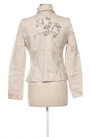 Damen Lederjacke Desigual, Größe M, Farbe Beige, Preis 56,99 €