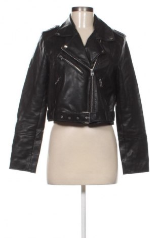 Női bőrdzseki Pull&Bear, Méret L, Szín Fekete, Ár 5 819 Ft