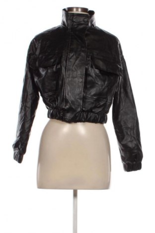 Damen Lederjacke SHEIN, Größe S, Farbe Schwarz, Preis 40,99 €