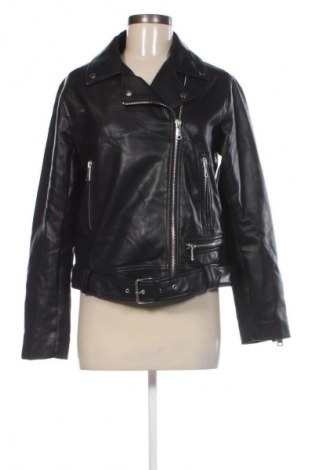 Damen Lederjacke Stradivarius, Größe L, Farbe Schwarz, Preis 40,99 €