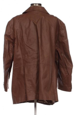 Дамско кожено яке Unbranded, Размер 3XL, Цвят Кафяв, Цена 58,99 лв.