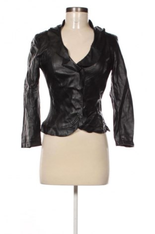 Damen Lederjacke United Colors Of Benetton, Größe XS, Farbe Schwarz, Preis € 43,99