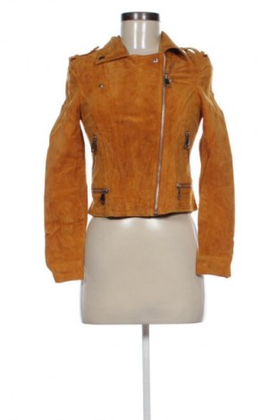 Damen Lederjacke Vero Moda, Größe S, Farbe Orange, Preis 142,99 €