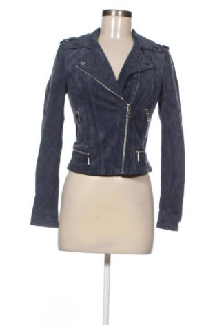 Damen Lederjacke Vero Moda, Größe XS, Farbe Blau, Preis € 61,99