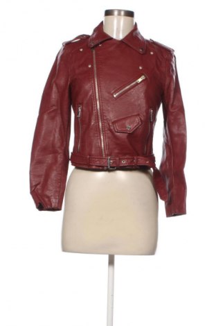 Γυναικείο δερμάτινο μπουφάν Zara, Μέγεθος M, Χρώμα Κόκκινο, Τιμή 26,99 €